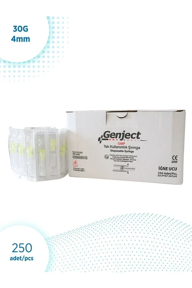 30G 4 mm Mezoterapi İğne Ucu 250 adet ürün görseli 1