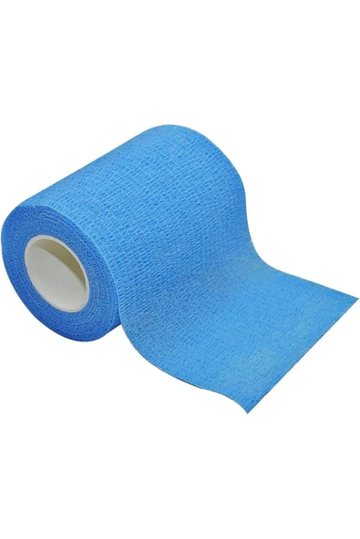 Koban Bandajı Kendinden Yapışkanlı Bandaj Coban Bandajı Sargı Bandajı 7.5cmx4.5 M. 1 Ad Mavi ürün görseli 1