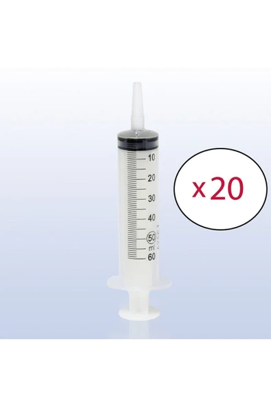 50 ml (20 ADET) Beslenme Enjektörü Gavaj Çam Uçlu 50 cc Şırınga ürün görseli 1