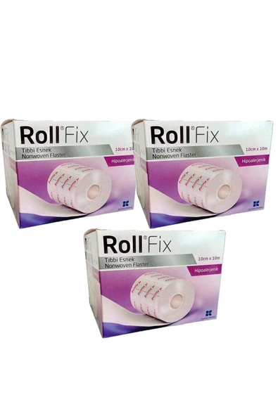 Roll Fix Tıbbi Esnek Flaster 10 cm X 10 m (3kutu) ürün görseli 1