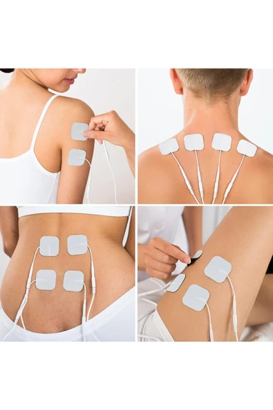 5 Paket, 20 Adet Tens Elektrod Pedi 5x5 Cm Extra Güçlendirilmiş Yapışkanlı Esnek Kıvrılabilir Kumaş ürün görseli 1