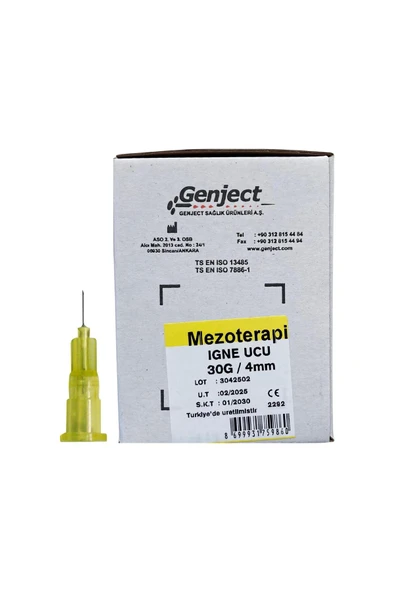- MEZOTERAPİ 30G 4MM İNE UCU - 250 ADET ürün görseli 1