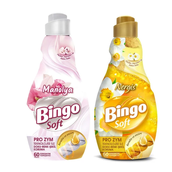 Bingo Soft Konsantre Çamaşır Yumuşatıcısı 1440 ml Nergis ve Manolya ürün görseli 1