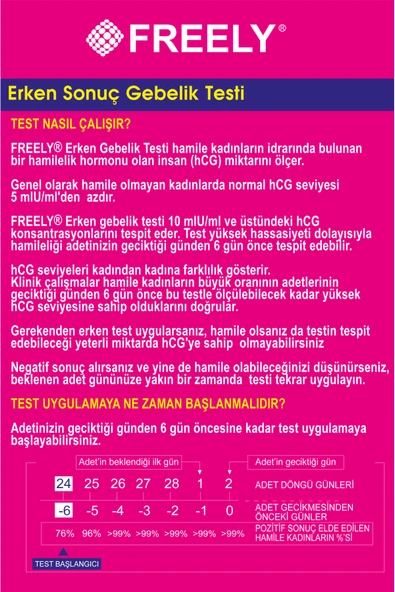 Erken Gebelik Testi 5 Adet - Resim 2