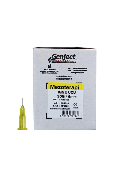 - MEZOTERAPİ 30G 6MM İNE UCU - 250 ADET ürün görseli 1