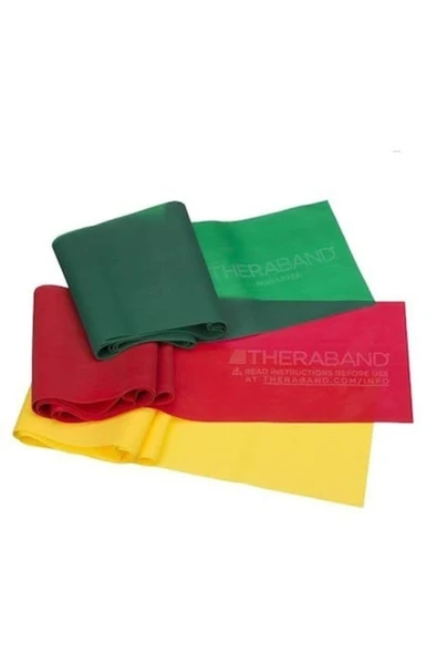 Sarı Thera-band Egzersiz Bandı 1.5 Metre Set Başlangıç Seviye ürün görseli 1