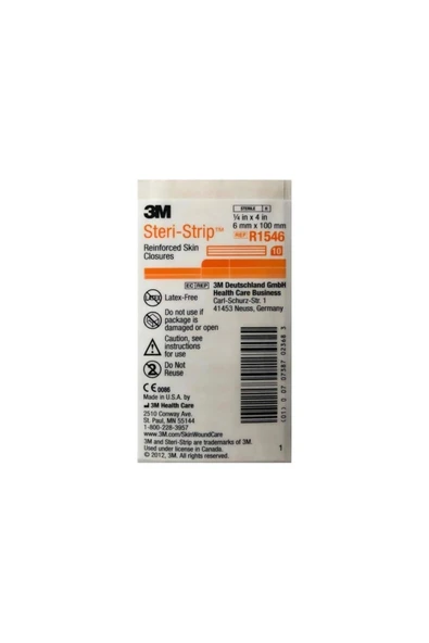 Steri-strip Dikiş Bandı 6mm X 100mm R1546 1 Poşet Steri-strip R1546 ürün görseli 1