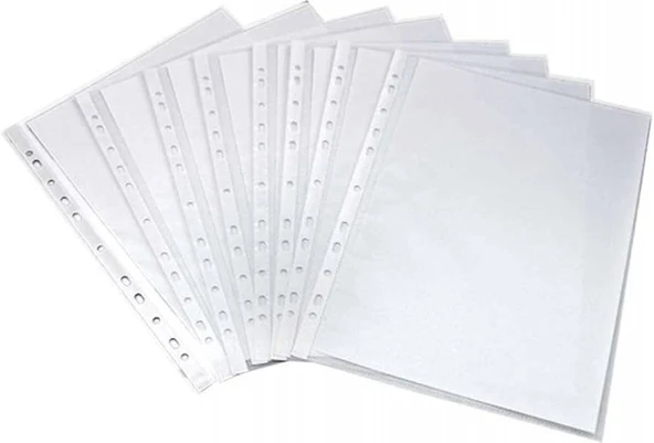 ŞeyliŞeyler A4 Şeffaf Poşet Dosya 100’lü Paket Evrak Koruyucu 5 Paket ürün görseli 1