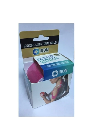 Kinesiology Tape Gold 5cm X 5 M Ağrı Bandı Pembe ürün görseli 1