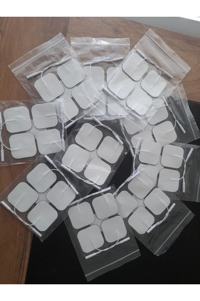 TENS ELEKTRODU PEDİ YAPIŞKANLI 10 PAKET 40 ADET 5X5 CM EBATLARINDA ürün görseli 1