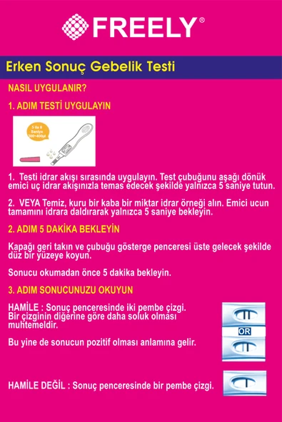 Erken Gebelik Testi 5 Adet - Resim 3