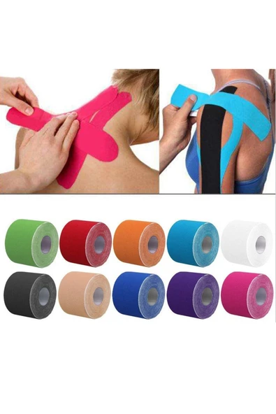 IRON KINESIO TAPE AĞRI BANDI 5CM X 5 MTR - TEN RENGİ ürün görseli 1