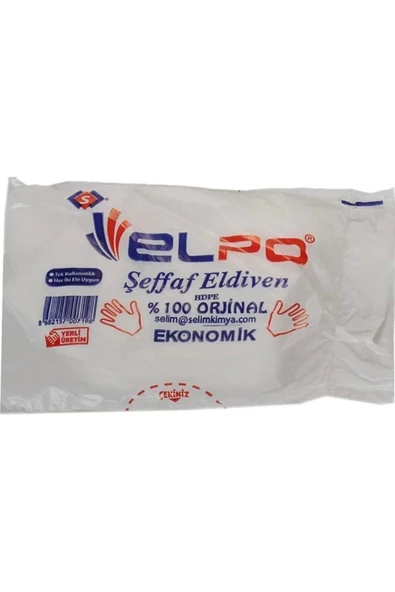 Şeffaf Poşet Eldiven 100lü ürün görseli 1