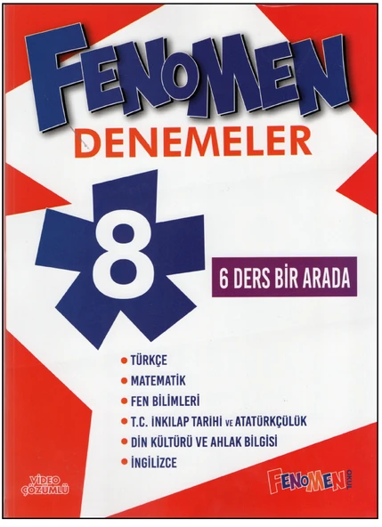 Feenomen 8.Sınıf Branş Denemeleri 6 Ders Bir Arada ürün görseli 1