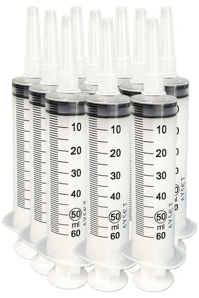 Ayset Beslenme Enjektörü Çam Uçlu Şırınga 60ml 10 Adet ürün görseli 1