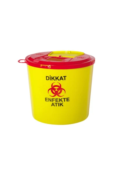 5 lt Tıbbi Atık Kova 10'lu set, dayanıklı ve şık tasarım ürün görseli 1