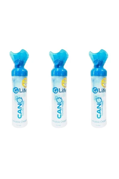 Glife Can O2 Taşınabilir Sprey Oksijen Tüpü, 200 Nefeslik X2 ürün görseli 1