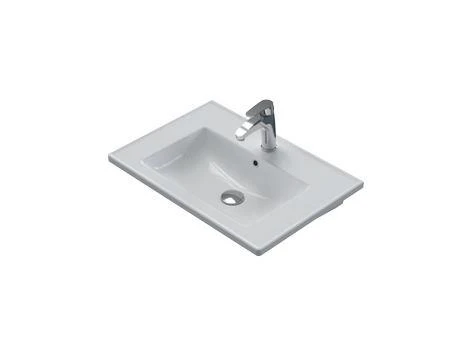 Turkuaz Cerastyle Arte Plus Etajer Uyumlu Lavabo 65*45 cm ürün görseli 1