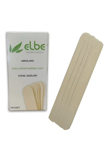(maun) Abeslang & Tahta Dil Basacağı & Spatula 100 Adet ürün görseli 1