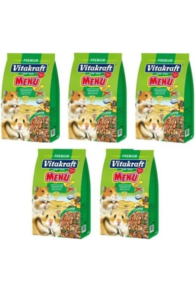 VİTAKRAFT Menü Hamster Yemi 1000 gr x 5 adet ürün görseli 1