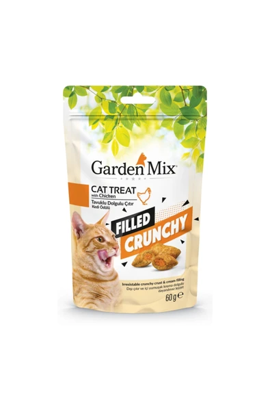 GARDENMİX Tavuklu İçi Dolgulu Kedi Ödülü 60gr Skt: 06/2027 ürün görseli 1