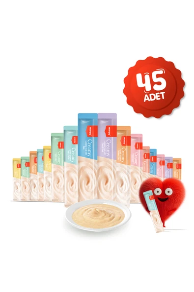 WANPY Krema Kedi Ödül Maması 14gr (45 Adet) (Karışık Çeşitli) ürün görseli 1