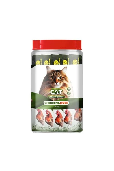 EUROGOLD Cat Sıvı Kedi Ödülü Tavuk - Ciğer 30x15Gr ürün görseli 1