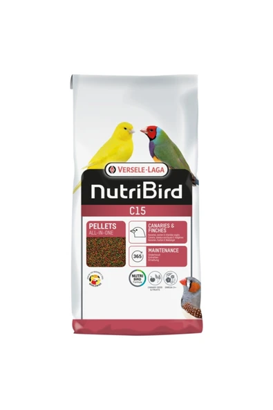 VERSELE LAGA Nutrıbırd C15 Kanarya Finch Pelet Yem 1kg bölme ürün görseli 1