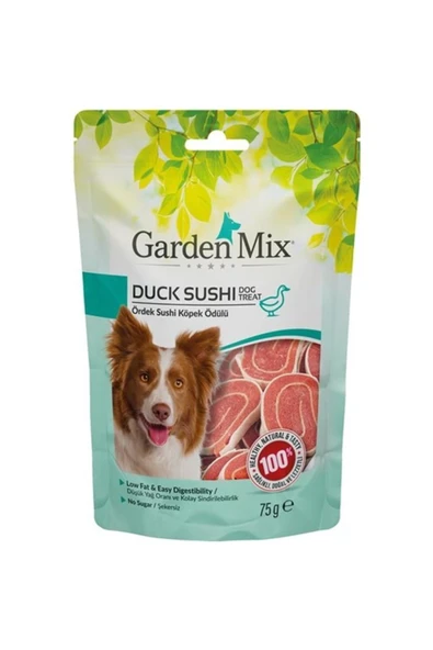 GARDENMİX Ördekli Sushi Köpek Ödülü 75 SKT:07/2026 ürün görseli 1