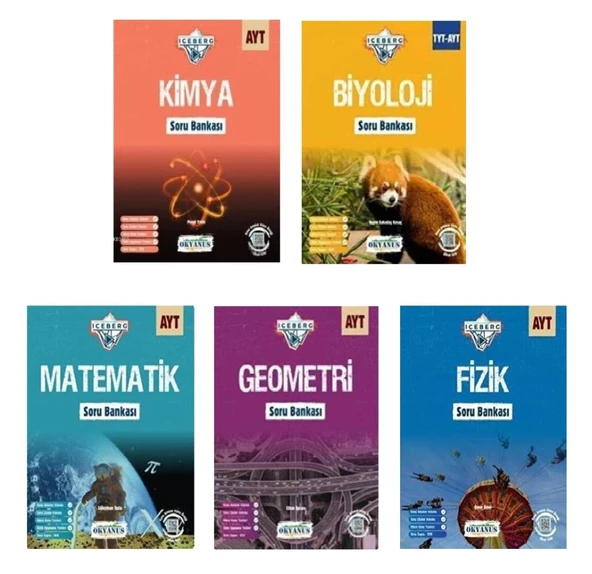 Okyanus Iceberg AYT Sayısal Soru Bankası Seti (5 Kitap) ürün görseli 1