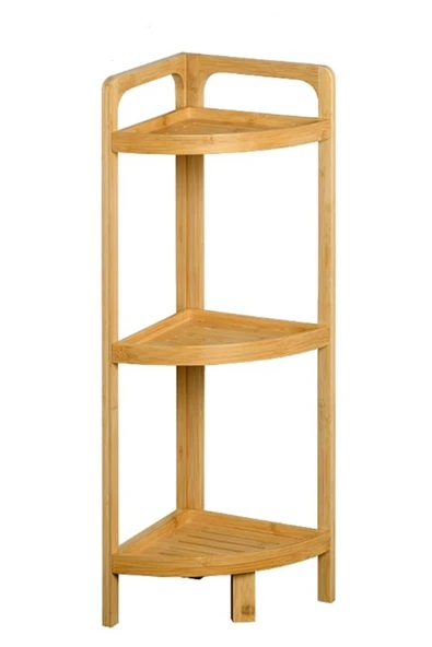 Bambu 3 Katlı Köşe Raf - Resim 3