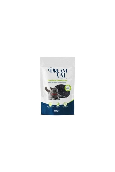 DREAM CAT Aktif Karbonlu Kedi Kumu Koku Giderici 200 Gr ürün görseli 1