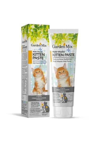 GARDENMİX Garden Mix Kitten Yavru Kedi Multivitamin Macun 100 gr – Vitamin & Mineral Takviyesi ürün görseli 1