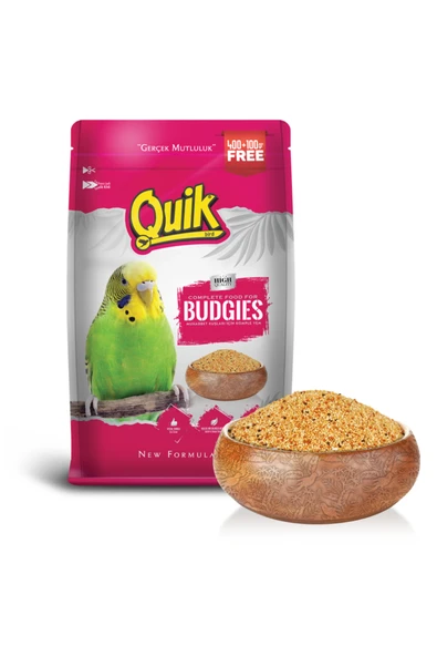 QUİK Muhabbet Kuşu Yemi 500 Gr %25 Bedava 400+100 Gr ürün görseli 1