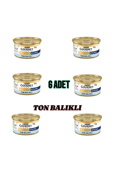 Gourmet Gold Kıyılmış Ton Balıklı Kedi Konservesi 85grX6 Adet ürün görseli 1