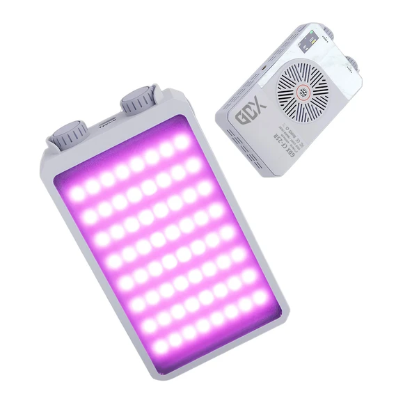 GDX CF-25 RGB 25W Mini LED Video Işığı Full Renk Spektrumu 3200-6500K Dahili Bataryalı Vlog Dolgu Işığı ürün görseli 1