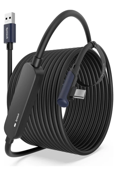 10 M Usb-C Vr Kablo – Quest2/quest Pro/pico 4 Uyumlu Yüksek Hızlı Bağlantı Kablosu SİYAH ürün görseli 1