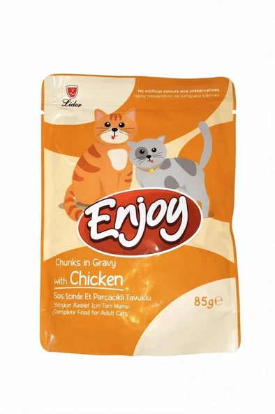 Enjoy Pouch Tavuklu Kedi Konservesi 85 gr ürün görseli 1