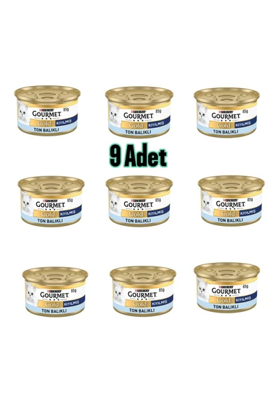 Gourmet Gold Kıyılmış Ton Balıklı Kedi Konservesi 85grX9 Adet ürün görseli 1