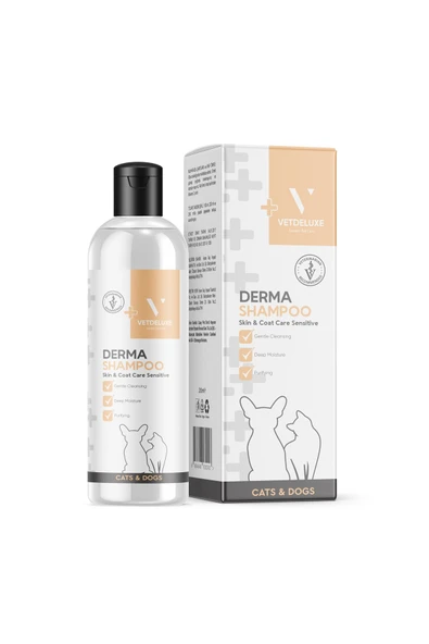 Derma Cat / Dog Hypoallergenic Shampoo Hassas Ciltli Köpekler Ve Kediler Için Şampuan 200 ml ürün görseli 1
