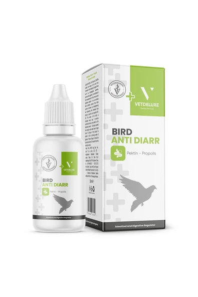 VETDELUXE Bird Antidiarr Kuşlar Için Bağırsak Ve Sindirim Düzenleyici Giderici Sıvı Vitamin 30 ml ürün görseli 1