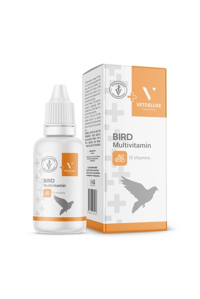VETDELUXE  Multivitamin Tüm Kafes Kuşları Ve Güvercinler Için 13 Farklı Vitamin Damla 30 ml ürün görseli 1