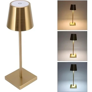 Cata Istanbul Şarjlı Dim Edilebilir Dekoratif Masa Lambası GOLD CT-8437 ürün görseli 1