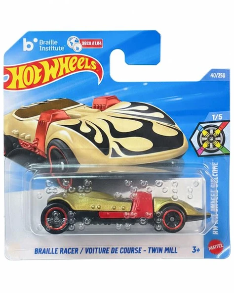 Hot Wheels HW All Drivers Welcome Braille Racer Twin Mill JJJ11 ürün görseli 1