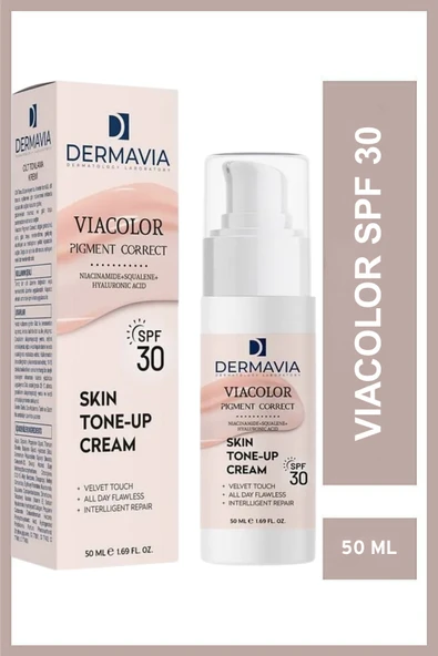 Dermavia Viacolor Pigment Correct SPF +30 Cilt Tonlama Kremi Gün Boyu Etkili ürün görseli 1