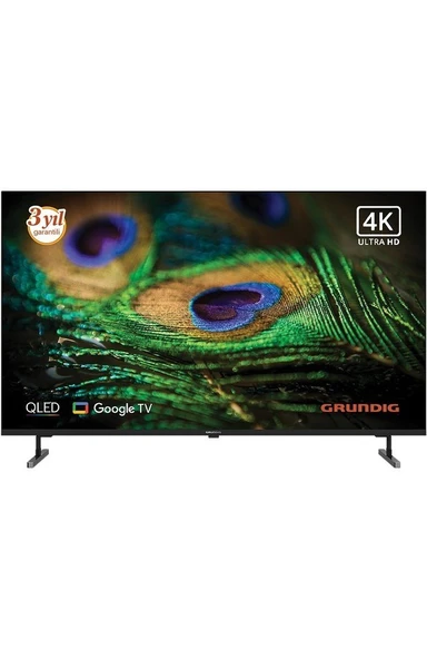 Grundig 55GQ750A 55'' 139 Ekran Uydu Alıcılı 4K Ultra HD Google Smart QLED TV ürün görseli 1