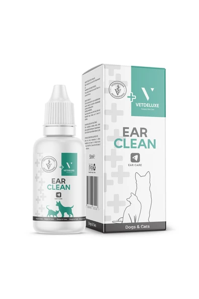 VETDELUXE Ear Clean Hijyen Losyon Kediler Ve Köpekler Için Kulak Temizleme Ve Bakım Solüsyonu 50 ml ürün görseli 1