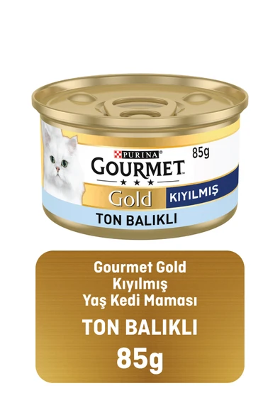Gourmet Gold Kıyılmış Ton Balıklı Kedi Konservesi 85gr ürün görseli 1