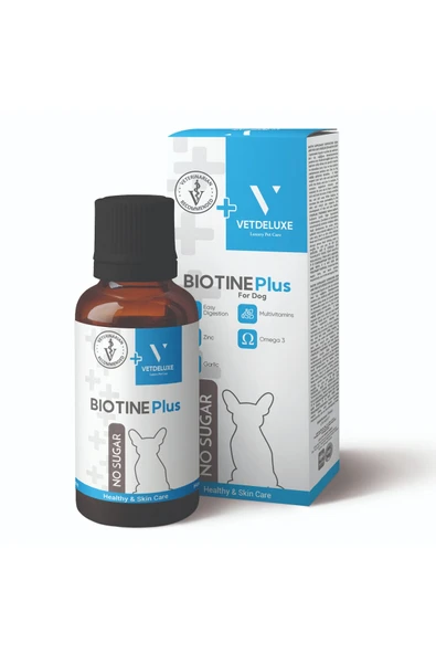 Vetdeluxe Plus +B Biotine 100 ml Köpekler için Tüy Sağlığı Damlası ürün görseli 1