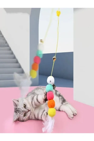 Tavana Asılan Kedi Oyuncağı ürün görseli 1